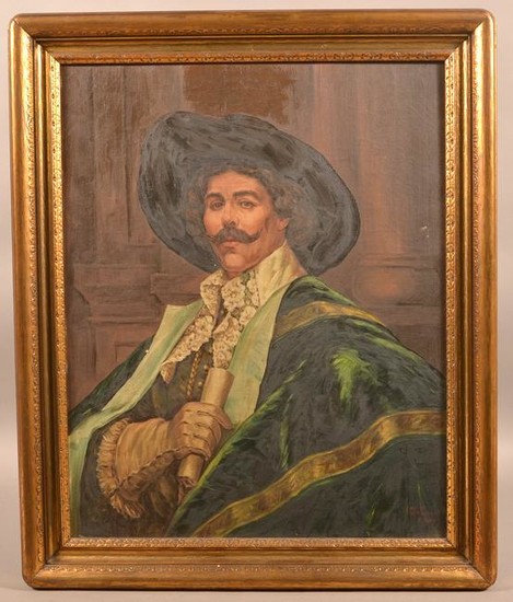Italian Oil on Canvas Portrait of a Gentleman.