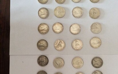 Italy, Italian Republic. 500 Lire argento (40 pezzi) - anni vari