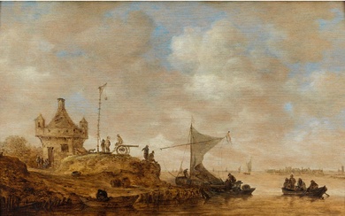 Jan Jozefsz. van Goyen, 1596 Leiden – 1656 Den Haag, VIERECKIGER WACHTURM