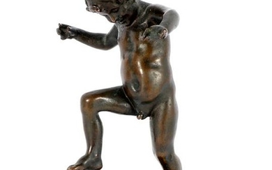 Janet Scudder Frog Baby Roman Bronze Works Bronze