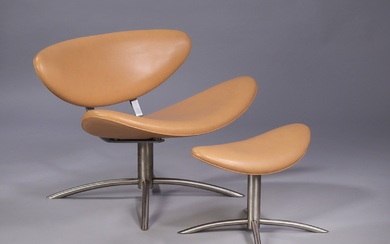 Jesper O.H. Sorensen. 'Echo chair' with stool (2)