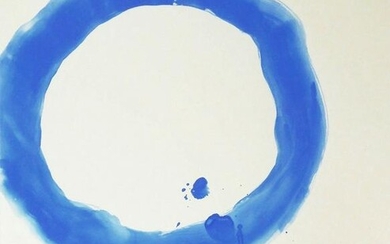 Jiro Yoshihara (1905-1972) Blue Gouache