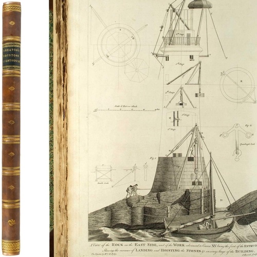 John Smeaton (Civil Engineer F.R.S.). 'Edystone Lighthouse,'...