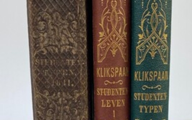 (KNEPPELHOUT, J.). Studenten-typen door Klikspaan. 1841. W. 13 full-p. plates by O. Veralby (=A. Ver...