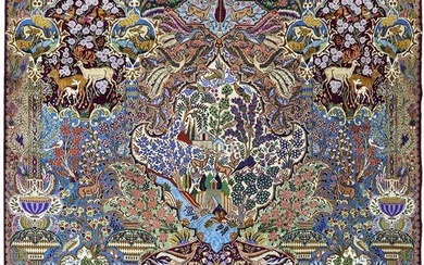 Kashmar Garten Eden - beautiful Persian carpet - 400 cm - 300 cm