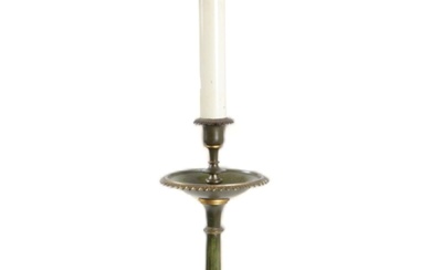 LAMPE STANDARD EN MÉTAL PATINÉ DE STYLE RÉGENCE, 19E SIÈCLE transformée en chandelier avec une...