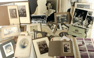 LARGE BOX LOT OF VINTAGE PHOTOS C. 1910 - 1960