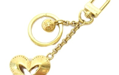 LOUIS VUITTON Portocre Eclipse Keychain Gold Gold Plated M66463