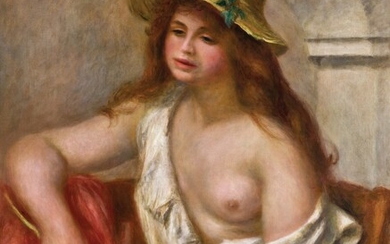 La bohémienne or La bergère | 《吉普賽女郎》或《牧羊女子》, Pierre-Auguste Renoir
