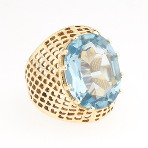 Ladies' Gold and Topaz Ring