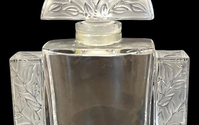 Lalique Clear & Frosted Glass Chevrefeuille Factice Perfume Bottle