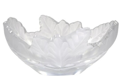 Lalique Oak Leaf bowl