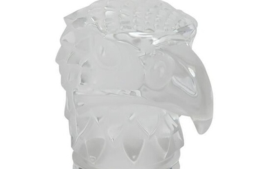 Lalique Tete d'Aigle Crystal Car Mascot.