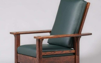L&JG Stickley Fixed-Back Morris Chair c1908-1912