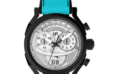 L&JR - Day and Date Black PVD Silver Blue - S1501-S9 "NO RESERVE PRICE" - Unisex - 2011-present
