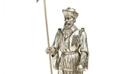 Large historism figurine of a night watchman