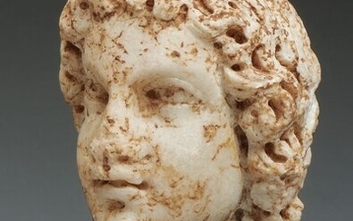 Late Roman/Early Christian Marble Head - 11.4×0×0 cm