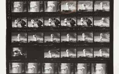Lawrence Schiller, American b.1936- Marilyn Monroe, contact sheet, 2007; chromogenic print on wove, signed and numbered A/P 5/10 in black ink, an Artist's Proof aside from the edition of 75, from the Marilyn 12 portfolio, published by East End...