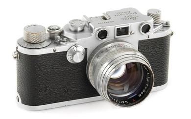 Leica IIIc chrome with Sonnar 1.5/5cm SN: 383930