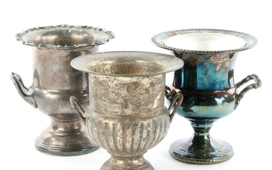 Leonard, International Silver and Wm Rogers Silver Plate Ice Buckets