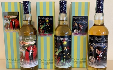 Linkwood 2007 + Loch Lomond 2007 + Macduff 2008 - Masters of Magic - High Spirits - 70cl - 3 bottles