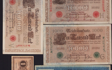 Lot of paper money: Germany, Finland (5)