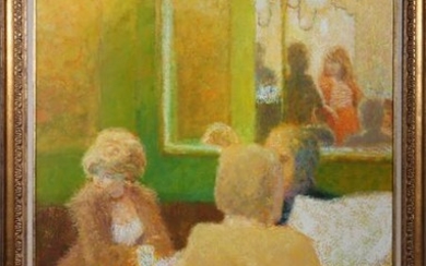 Louis Fabien "En Attendant" Oil on Canvas