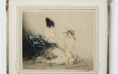 Louis Icart signed & numbered etching 'Le bandeau'