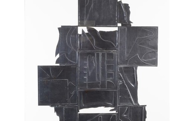 Louise Nevelson, Sky Shadow, lead intaglio collage