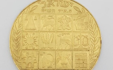 MEDAL Theodor Herzl in yellow