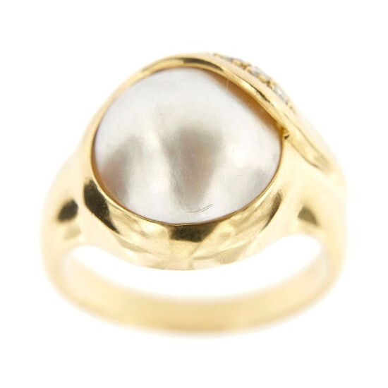 Made in Italy - 18 kt. Yellow gold - Ring - Diamonds