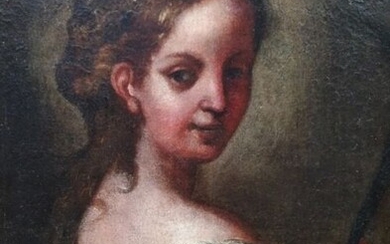 Maestro italiano del XVII secolo - Ritratto di ragazza