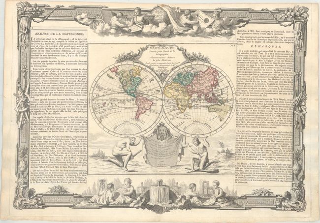 "Mappe-Monde Dressee pour l'Etude de la Geographie, Relativement aux Auteurs les Plus Modernes...", Brion de la Tour/Desnos