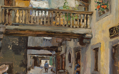 Maria Iakunchikova (1870-1902), Jerusalem street in Aigle