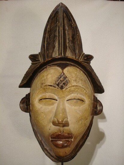 Mask (1) - Wood - De danse - Punu - Gabon