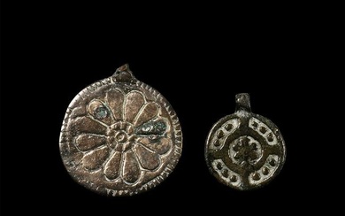 Medieval Silver Pendant Group