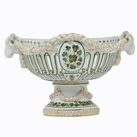 Meissen Porcelain Circular Basket.
