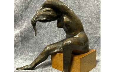 Michael Ayrton (1921-1975) patinated bronze sculpture 'Girl ...