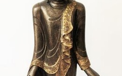 Modern Southeast Asia Standing Buddha Sculpture