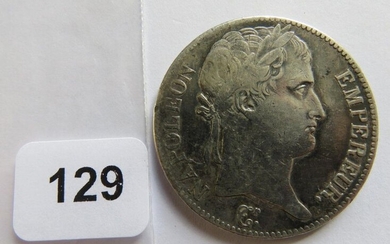 Monnaie - 5 Francs Napoléon Ier, Cent-Jours 1815 M Toulouse (argent, 79 685 ex., 24,96 g) TB+ (rare)