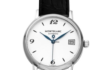 Montblanc Star Classique 111590 - Star Automatic Silver-tone Dial Stainless Steel Ladies Watch