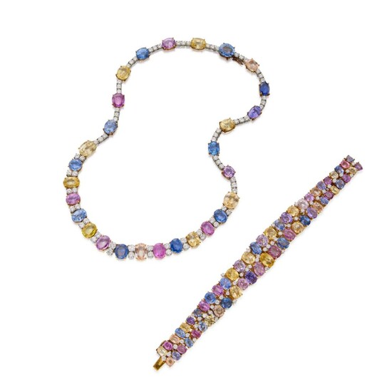 Multi-Colored Sapphire and Diamond Necklace, CHAUMET