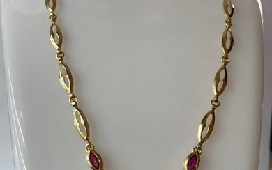 Necklace Ruby - Diamond