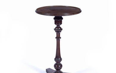 Oak circular topped tripod table