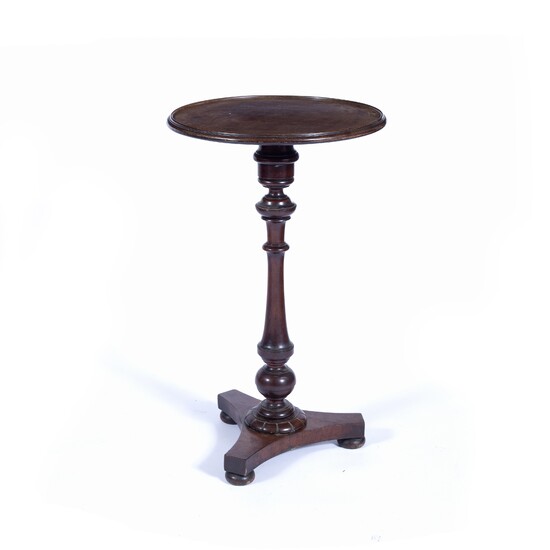 Oak circular topped tripod table