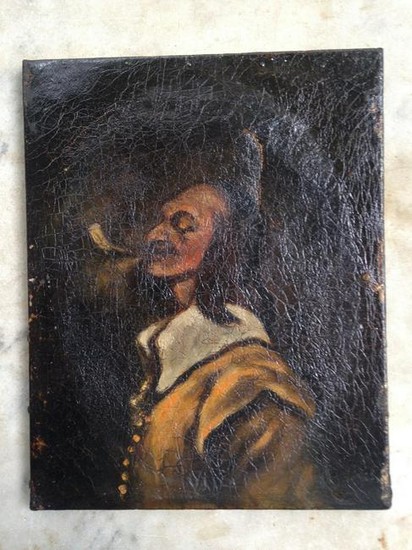 Oil On Canvas Old Master Painting With Original
