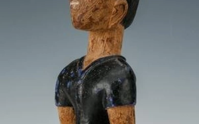 Old African Baule Colon Figure, Ivory Coast