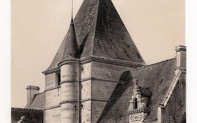 Original Victor PETIT 1800s Lithograph Chateau De Cramesni SIGNED Framed
