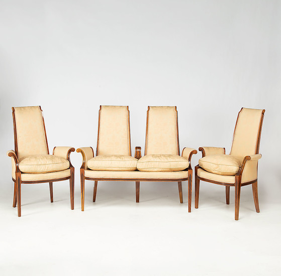 PERE COSP. Chairs set including a sofa and a pair of armchairs.