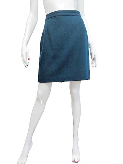 POP84 Vintage mini skirt in wool and cashmere